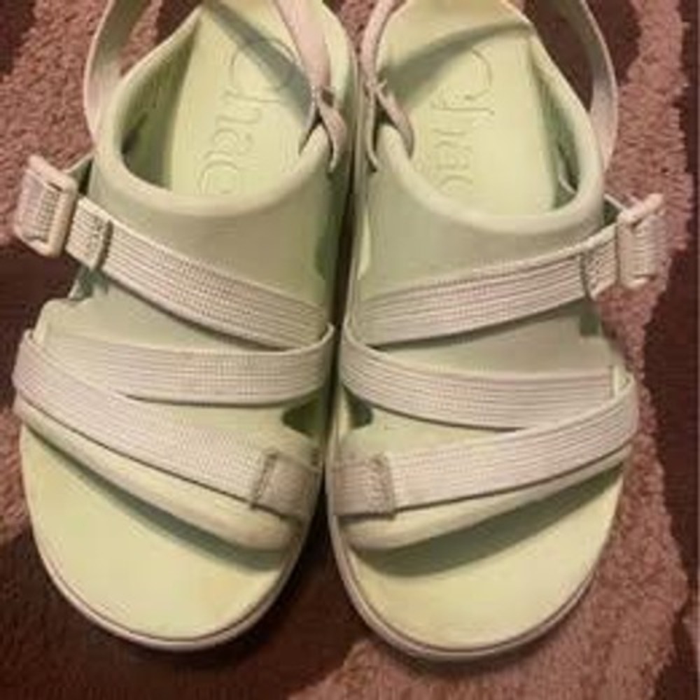 Chaco Kids sz 3 Chillos Sport Sandals Mint Green Z-Strap Adjustable Buckle